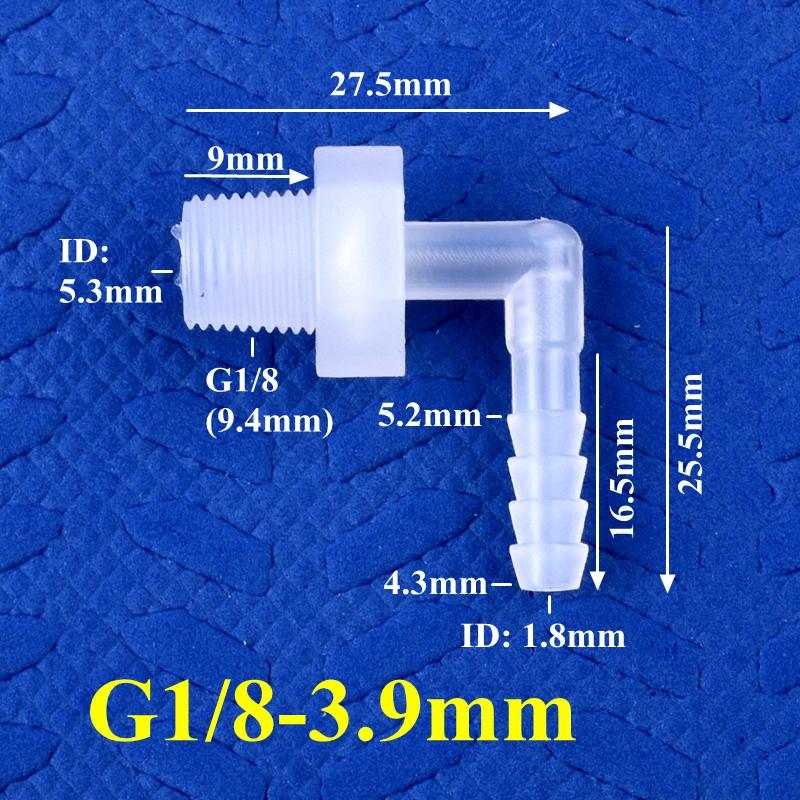 5~200 шт. G1/8~3/8 до 3,9-11,1 мм Пищевой ПП Пагодообразный Угловой Соединитель Фитинги для Аквариумного Бака Воздушного Насоса Ирригационный Соединитель для Водяного Шланга