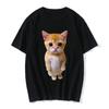 Funny Cat 3D Print Women Casual T-Shirt Women Men Summer Harajuku T Shirts Girl Boy Casual Fashion Clothes