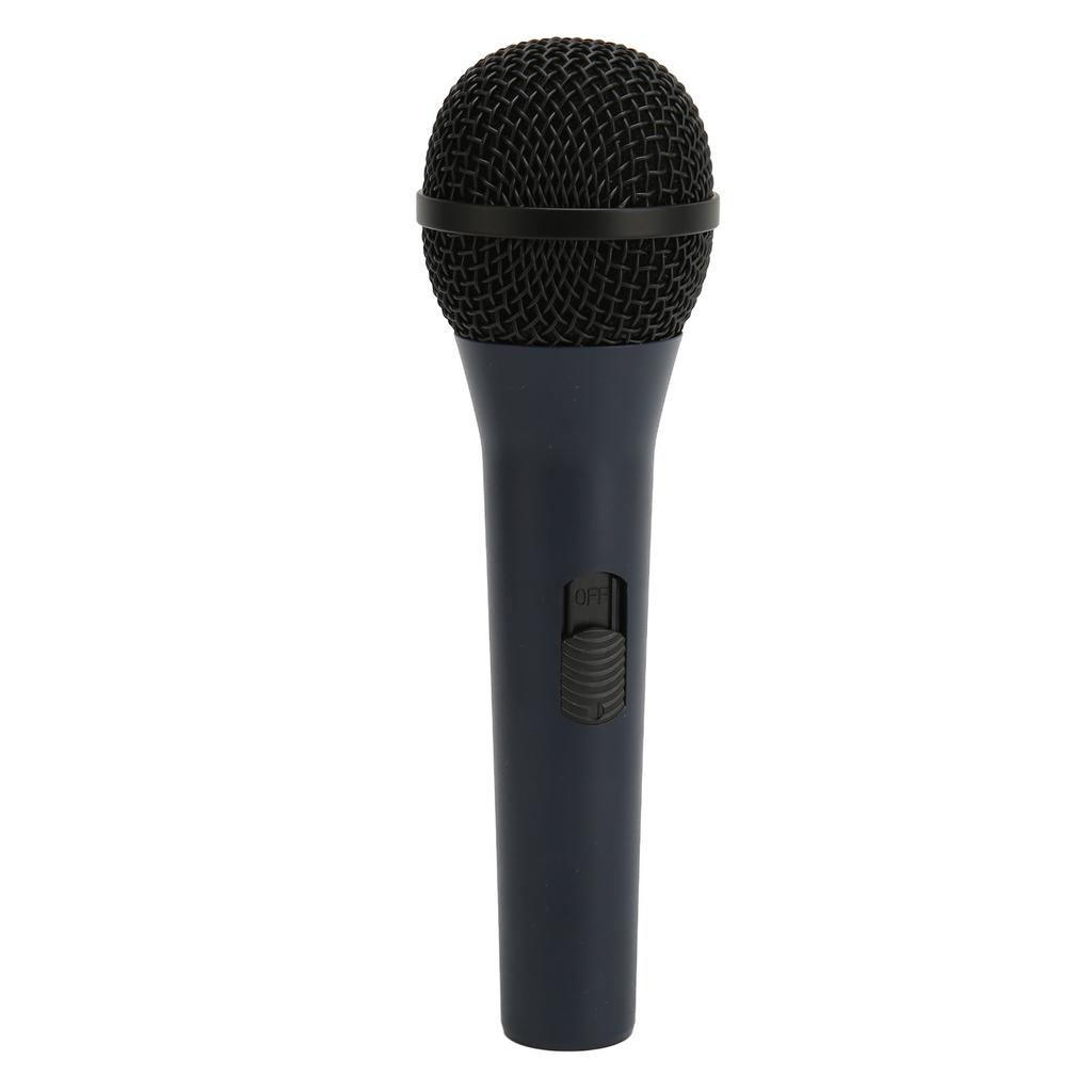 Wired Handheld Microphone Noise Reduction Dynamic 6.35mm Plug Metal Karaoke Mic for Speaker Amplifier