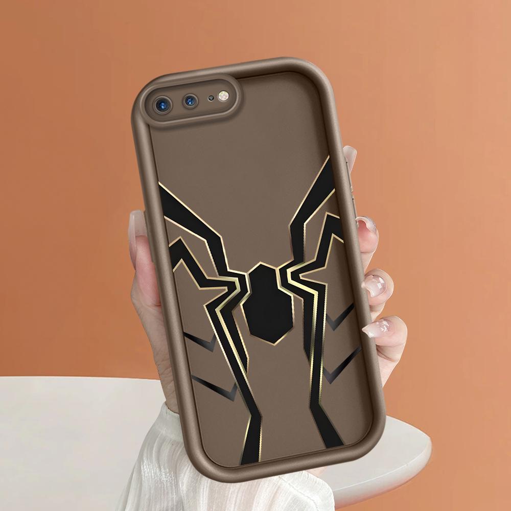 Черный квадратный силиконовый чехол для телефона с рисунком паутины для iPhone Samsung Galaxy Xiaomi Redmi POCO HUAWEI Honor противоударный защитный резиновый чехол