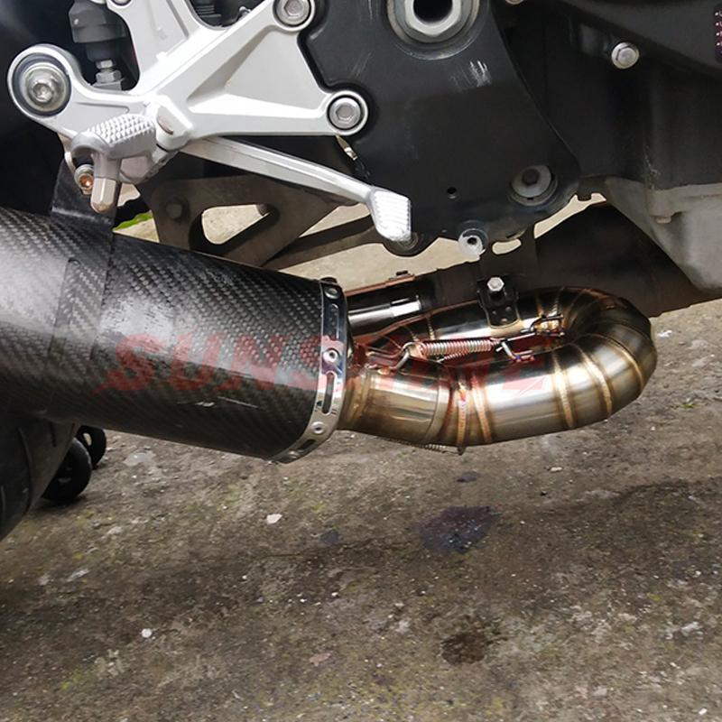 For CBR1000 CBR1000RR Exhaust Mid Pipe Motorcycle Slip on Stainless Steel Motocross 51mm Connect Tube Link 2008-2017 Years