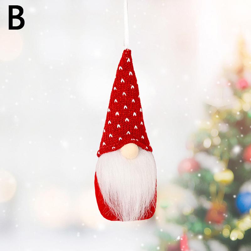 1шт креативная безликая кукла игрушка лесной старик рождественское украшение подвесной кулон новогодний подарок