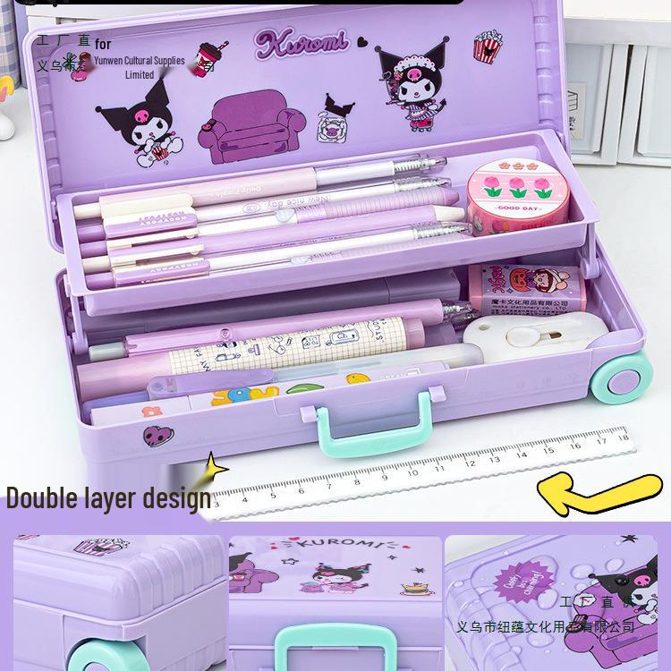 Милый мультяшный пенал для девочек для учеников начальной школы