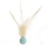 1 Pc/3 Pcs Interactive Feather Ball Toy Mini Bouncy Basketball Soccer Baseball with Feather Pet Training Catcher Toy for Indoor Cats