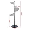 Scarf Display Rack Spiral Scarf Holder with 30 Hanger Rods Iron Ornament Freestanding for Home Suit Pants Belts Ties Towel