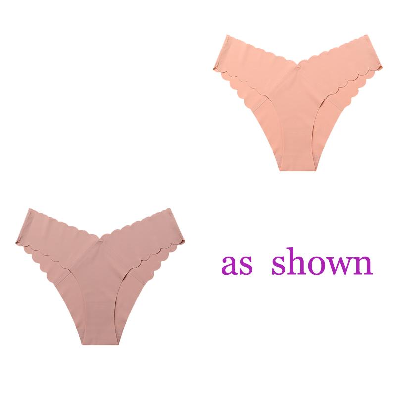 TERMEZY 2 шт./лот, женские сексуальные трусики из ледяного шелка, эластичное нижнее белье с низкой посадкой, женское нижнее белье, стринги, удобные стринги с волнистым краем, нижнее белье