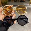 Fashion Trend Ladies Sunglasses Personality Round Frame Sunglasses Ins Trendy Candy Color Large Frame Sun Glasses for Men Women