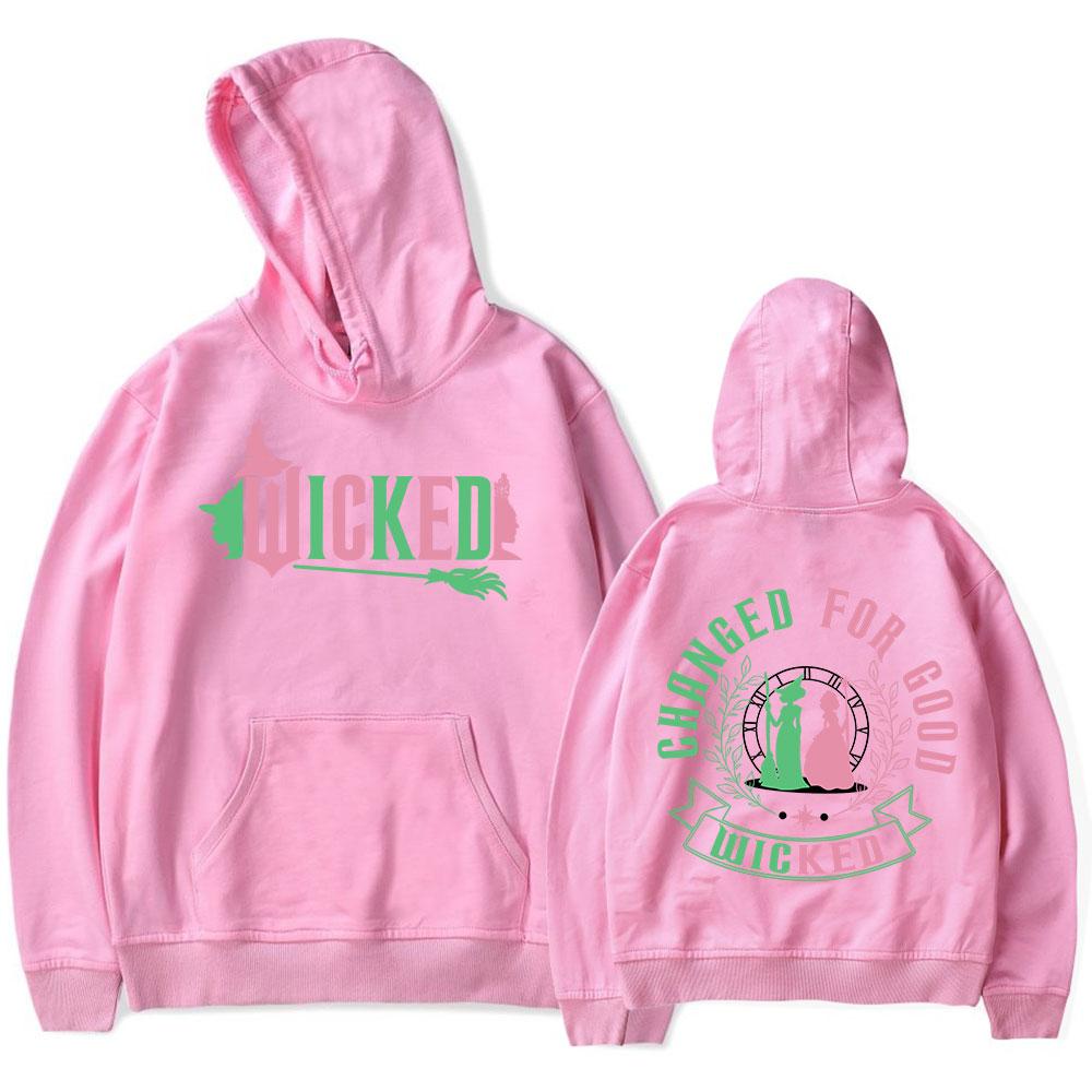 Wicked Changed For Good Hoodies Merch Unisex Fashion Long Sleeve Hoodie Pullover Streetwear Sweatshirt Clothing Fashion Outwear