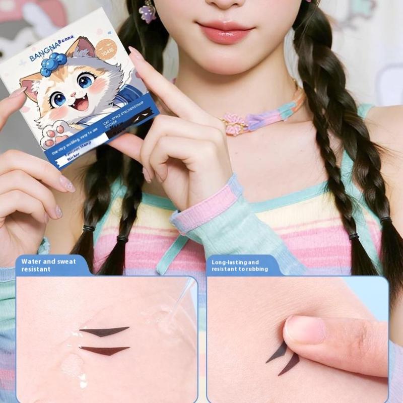 104/120/128 шт. Наклейка-печать для подводки для глаз Водостойкая Потостойкая Подходящая для опухших глаз Блистер Регулирующая глаз Патч для подводки для глаз