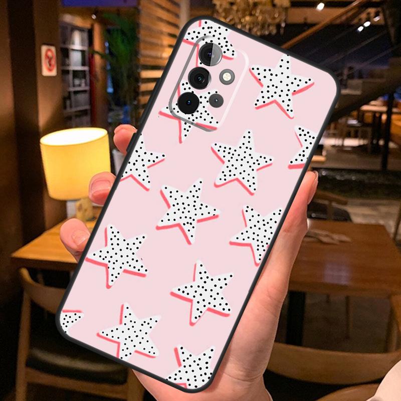 Преппи звезды молния розовый Чехол для Samsung Galaxy A52 A12 A22 A32 A42 A51 A71 A13 A23 A33 A53 A14 A54 A34 Чехол для телефона