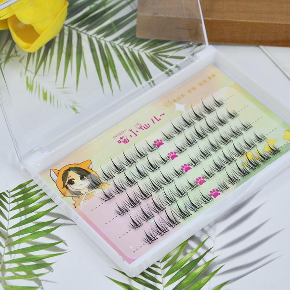 Наращивание ресниц Индивидуальные пучки ресниц DIY Сегментированные ресницы Пучки DIY