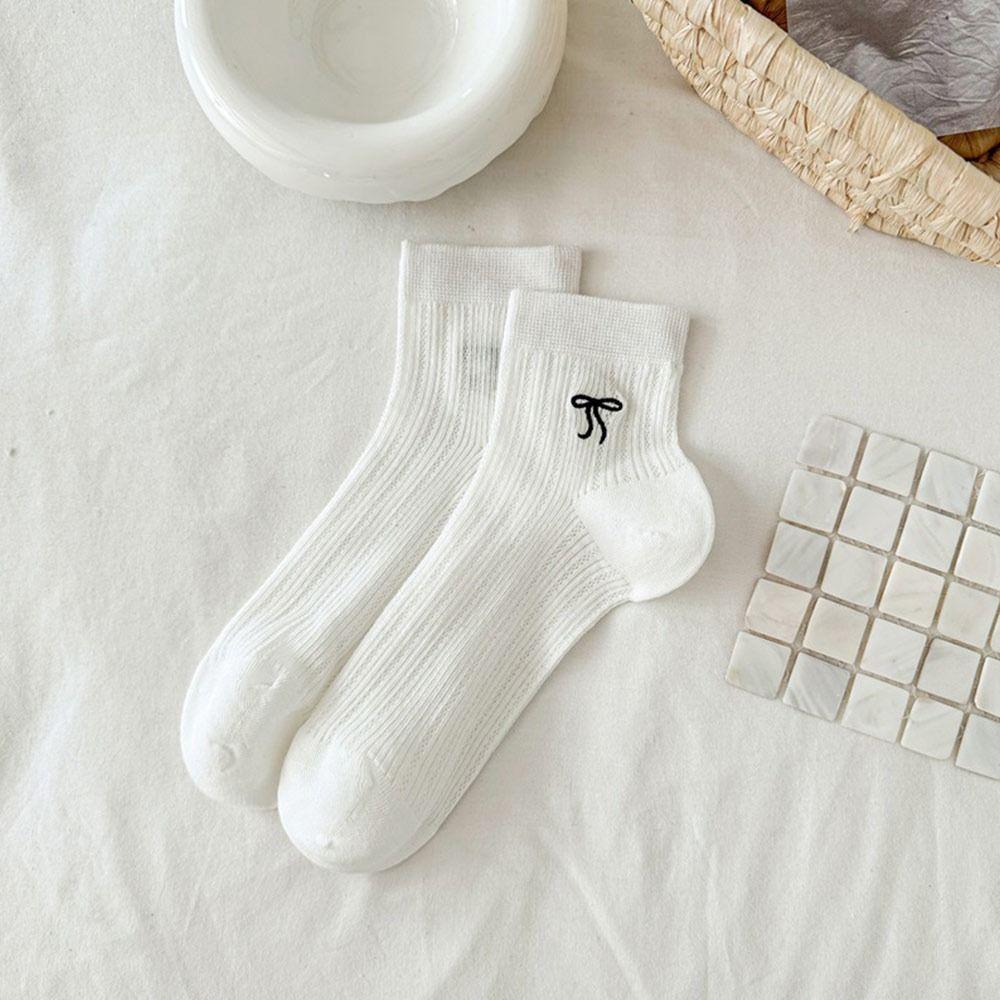 Solid Color Short Socks Breathable Cotton Socks New Sweet Stockings