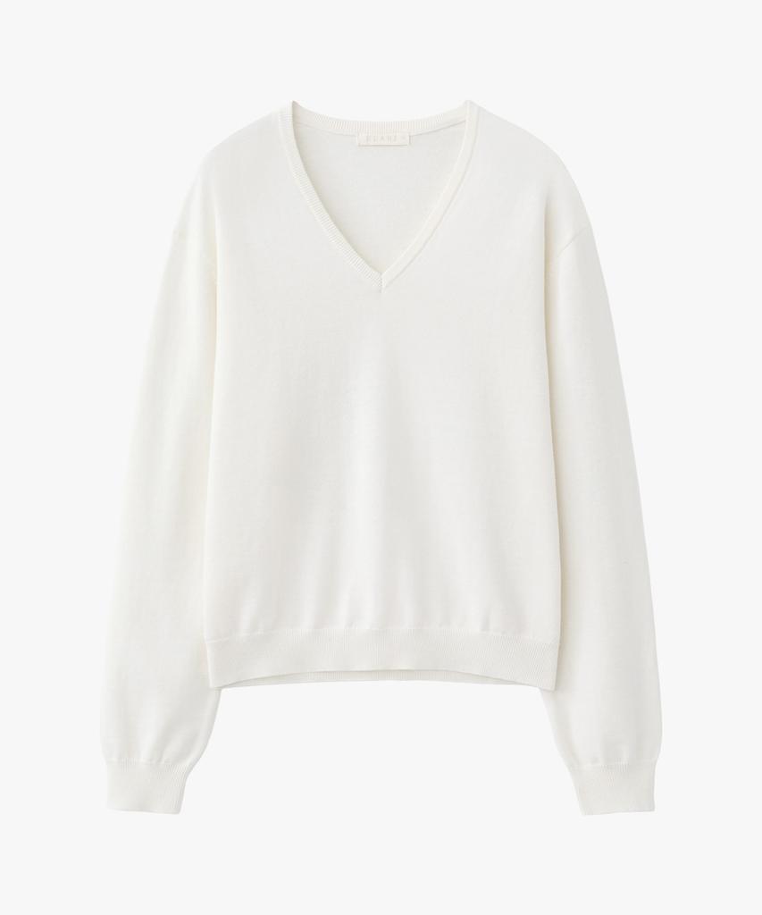 SUARE WOMEN Cotton Cashmere V-Neck Knit - 4 Colors