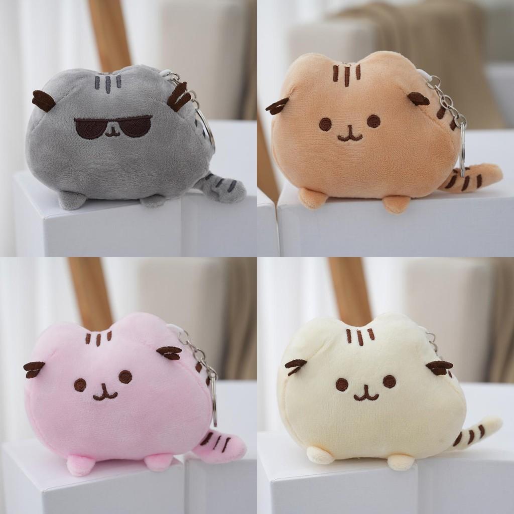 Очаровательная мультяшная плюшевая кукла кошка, милая игрушка котенок, брелок для рюкзака, мягкая игрушка из ПП хлопка