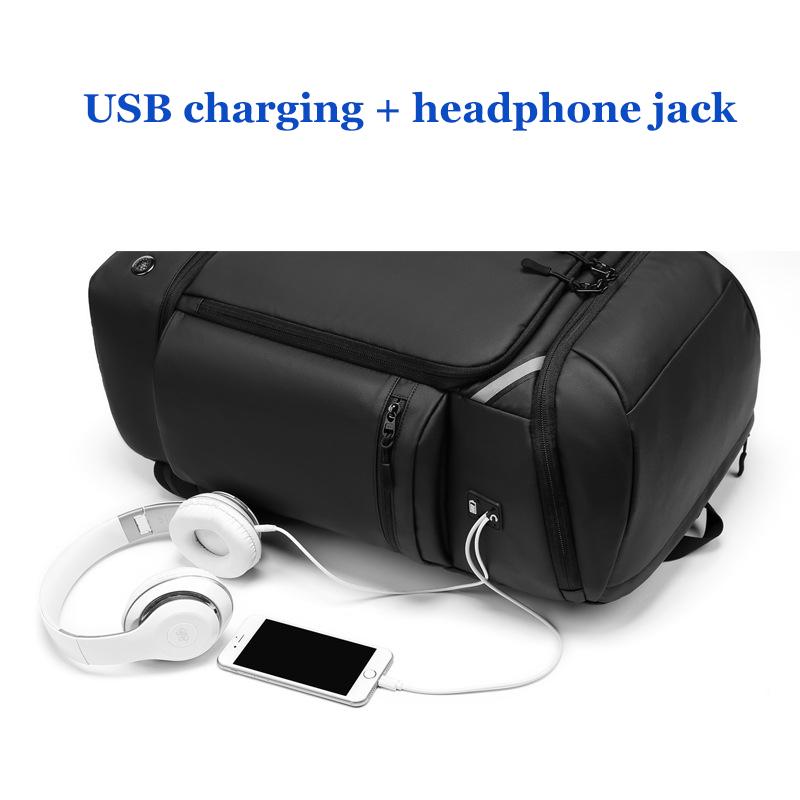 Men Travel Backpack Large Capacity Trekking Backpack Business 17 Inch Laptop Backpack 50L Hiking Fashion Backpack With Shoe Bag