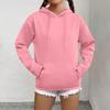 Women's Fashion Casual Sweatshirt Solid Color Hooded Pullover Sweatshirt With Pocket