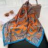 Women Square Imitation Silk Scarf Casual Decoration Small Neck Kerchief 70CM Fashion Hairband Foulard