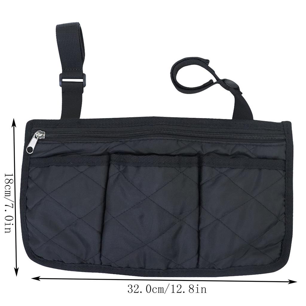 Аксессуары для подлокотников для инвалидных колясок, боковые карманы можно повесить на одну сторону, водонепроницаемые