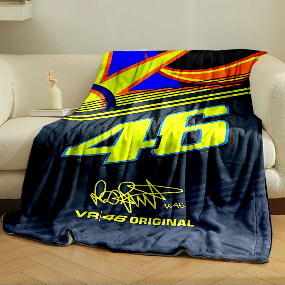 Racing Style VR46 Blanket for all seasons blanket lunch break throw gift