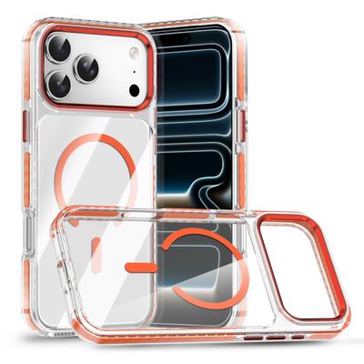 Для iPhone17promax Чехол для мобильного телефона Анти-желтый Прозрачный 16pro Прозрачный Двойная воздушная подушка 15 Чехол для мобильного телефона