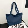 Chic Solid Color Women's Spacious Lightweight Canvas Tote Bag With Unique Street Style For Everyday Fashion