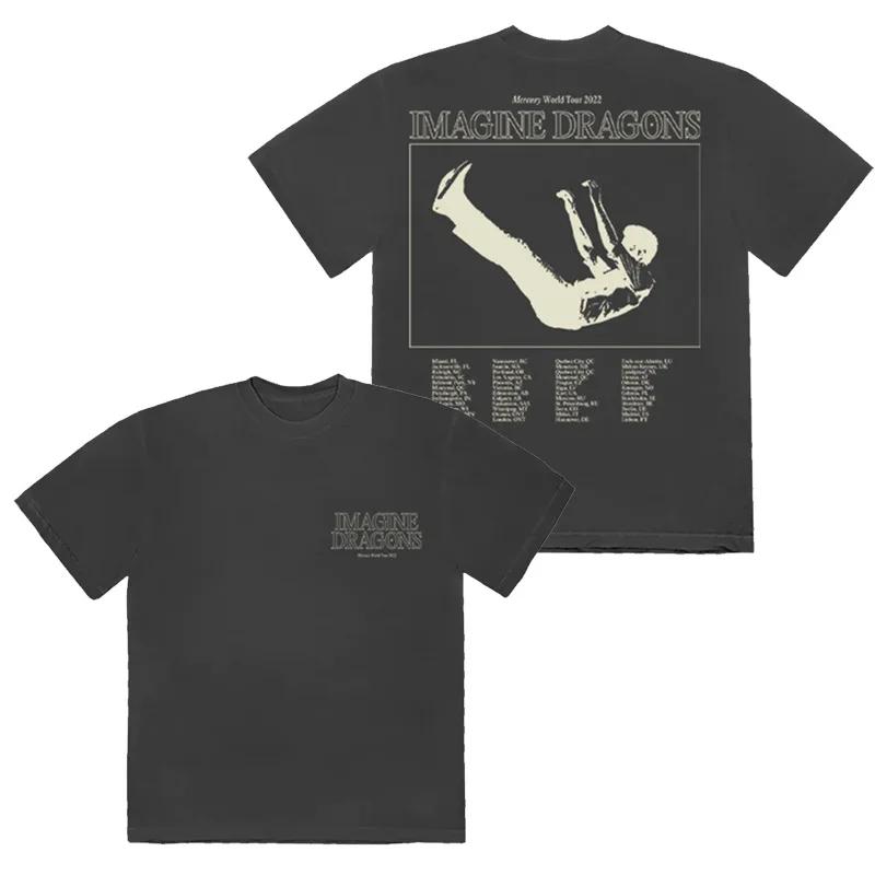 Imagine Dragons Vintage T-shirt Rock Band Music Funny Cotton Men T Shirt New Tee Tshirt Womens Tops