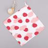 Baby face towel, pure cotton high-density cotton  baby face towel, cartoon gauze saliva towel, printed handkerchief