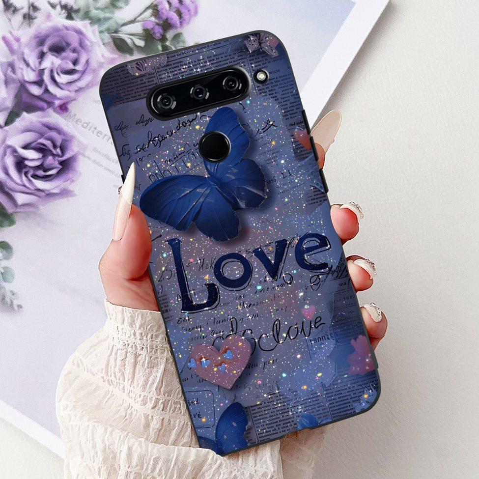 Чехол For LG V40 ThinQ Чехол-крышка Силиконовый Роскошный Модный Милый Кот Крутой Ударопрочный Бампер Корпус Для LG V405 LM-V405 LM-V409N