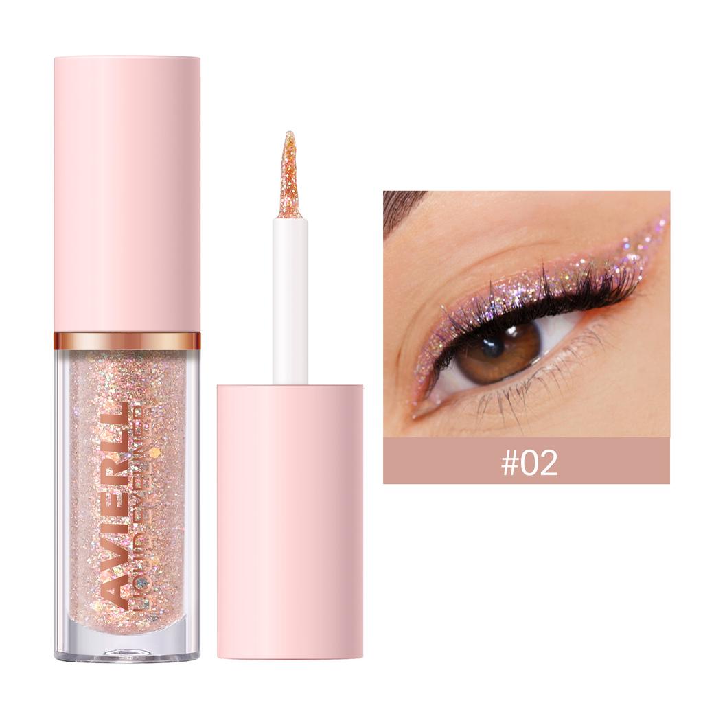 10-цветная сверкающая жидкая подводка для глаз Sparkle Dazzling Eyeshadow Liquid Pearl Brightens Eyeshadow Fine