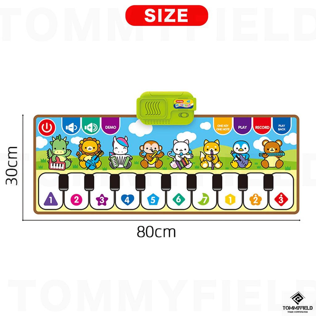 TOMMYFIELD Music Piano Piano Musical Instrument Mat, Mat, Toy, Mat, Toy, Children's