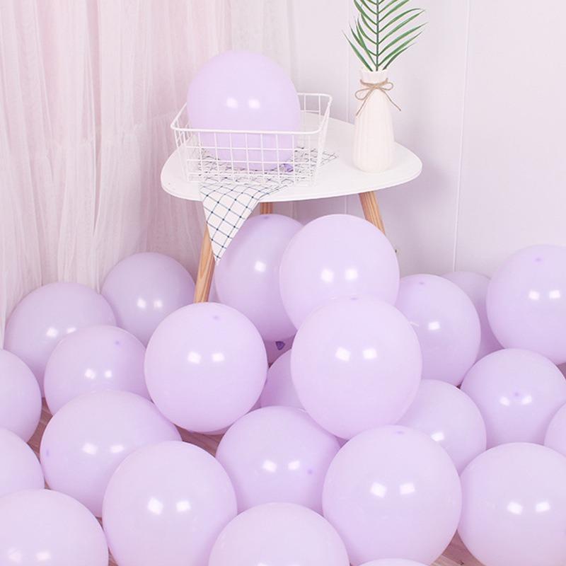 Macaron Balloons, 5-inch and 10-inch Round Thickened Latex Balloons, Wedding Party Supplies, Birthday and Wedding Decorations
