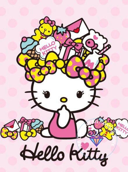 Набор для алмазной живописи Hello Kitty 5D DIY Мультяшный Алмазная вышивка Вышивка крестом Ручная работа Искусство Подарок Декор для дома