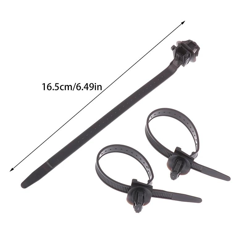 10PCS New Nylon Plastic Vehicle Motocycle Cable Tie Car Wiring Harness Retainer Clip Push Mount Auto Fasteners Black Color