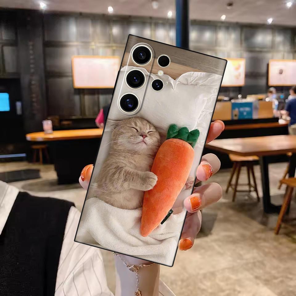 Чехол Для Galaxy S25 Ultra Милый Мультяшный Расписной Силиконовый Чехол для Телефона для Samsung Galaxy S25 Ultra Ударопрочный Корпус Защитная Крышка