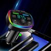 Двойное автомобильное зарядное устройство USB Type-C FM-передатчик Беспроводной MP3-плеер Музыка Карта TF USB-накопитель Aux-плеер USB-C PD Быстрая зарядка Громкая связь