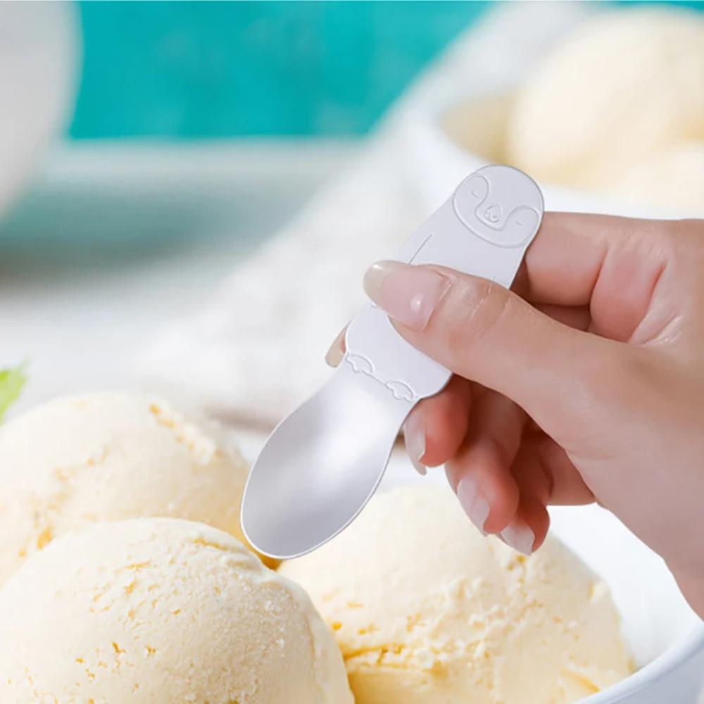 Self-melting Type Dessert Spoon Aluminum Coffee Spoon Kawaii Ice Cream Spoon Pudding
