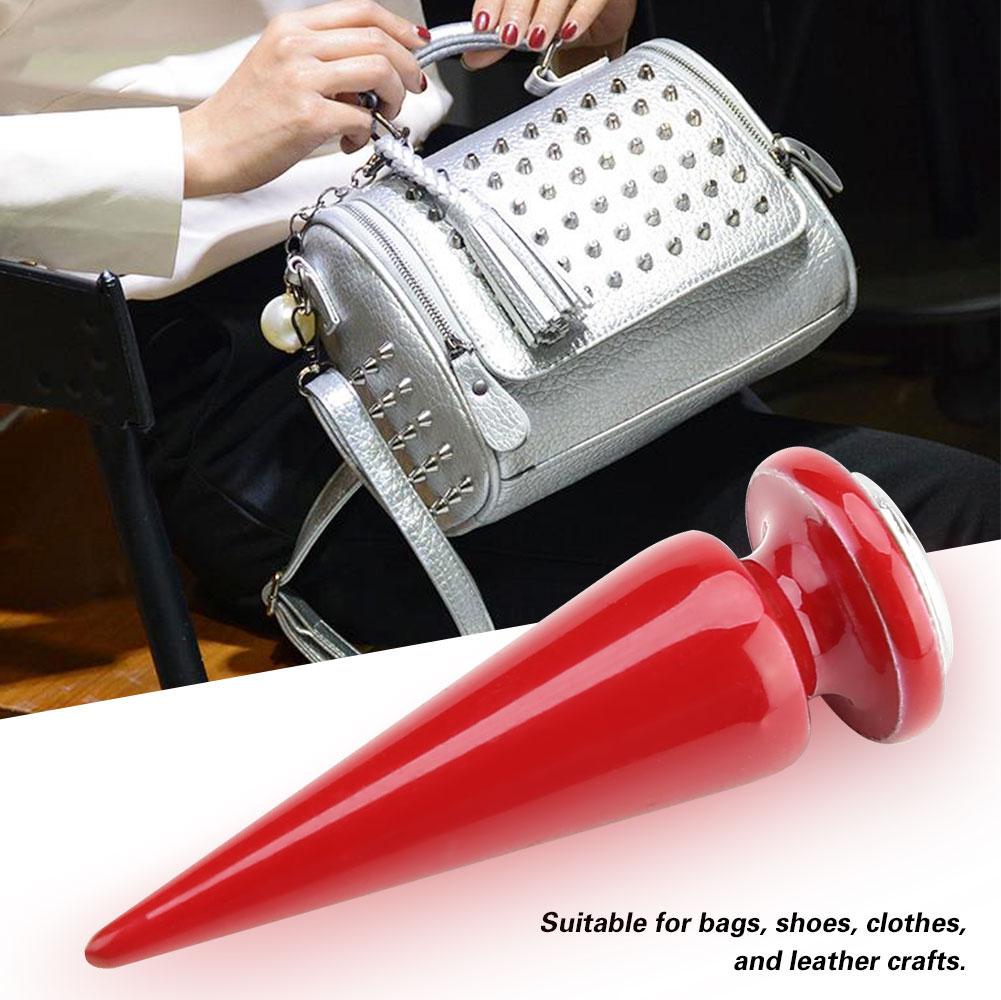 10 Pcs Metal Spike Rivets and Studs Screw Back for DIY Leather Craft (Red)