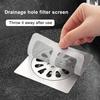 Disposable Mesh Hair Catcher Sticker 4"x4" Bathroom Shower Drain Cover Hair Trap Easy Installation Sink Strainer