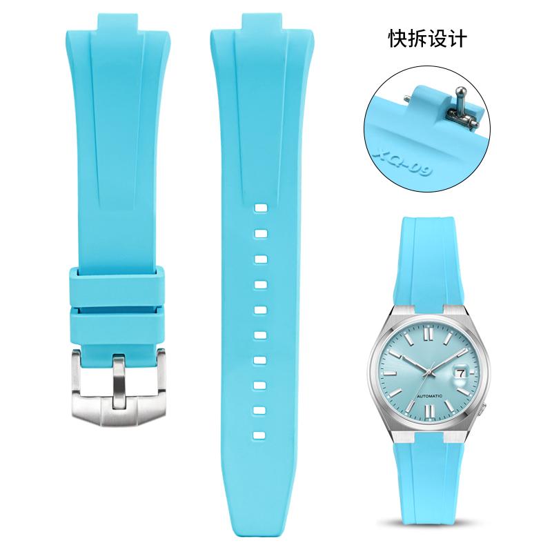 Для часов Citizen NJ0150 NJ0151 NJ0158 Фторкаучуковый Ремешок FKM Высококачественный Ремешок Мужской Браслет Быстросъемная Шпилька Наручный Ремешок