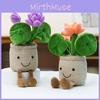 Lotus Cartoon Creative Potted Plant Plush Doll Ornament Home Office Desk Decor