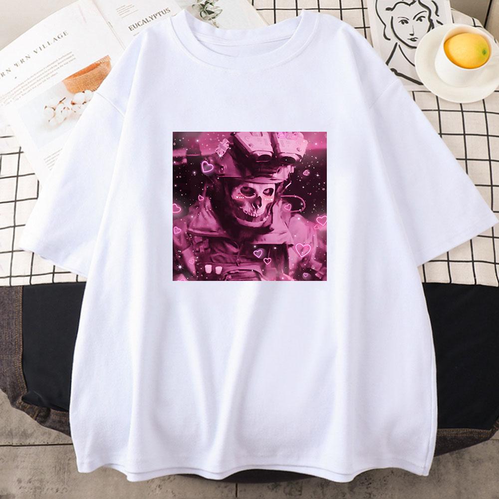 BabyGirl Call of Duty Game T-shirts Summer Cotton High Quality Tee-shirt Streetwear Casual Women Men Unisex Tshirts Kawaii Print Tops