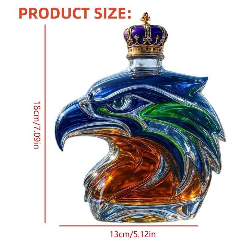 Многофункциональный диспенсер для напитков из хрустального стекла ручной работы, выполненный в форме художественного морского конька, идеально подходит для домашнего декора и пабов.