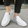 Men's Casual Shoes Slip-On Loafers Low Breathable Light Fashion Shoes for Men Walking White Shoes Zapatos De Hombre Hollow Out