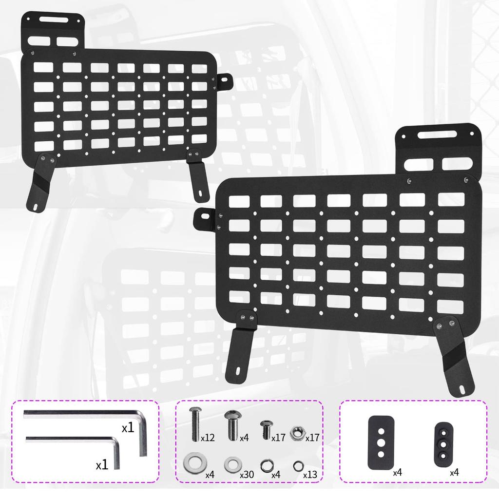 Suzuki Jimny Sierra JB43 Расширение багажного отделения Подвешивание багажа Кастомный интерьер Алюминиевый комплект из 2 штук JB23/Jimny Кронштейн, Стойка, Полка, Хранение, Запчасти,