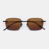 MATTEPUZ MP-31 Titanium Sunglasses BROWN BLACK