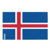 Drapeau - Islande - 128 X 192 Cm - Polyester - Recto/verso - Œillets En Fer
