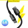 Baseus 100W USB Type C Cable 2m 6A Super-Fast Charging Wire USB-C Charger Data Cord For Samsung Pro Huawei P30 Realme Oneplus Poco F3