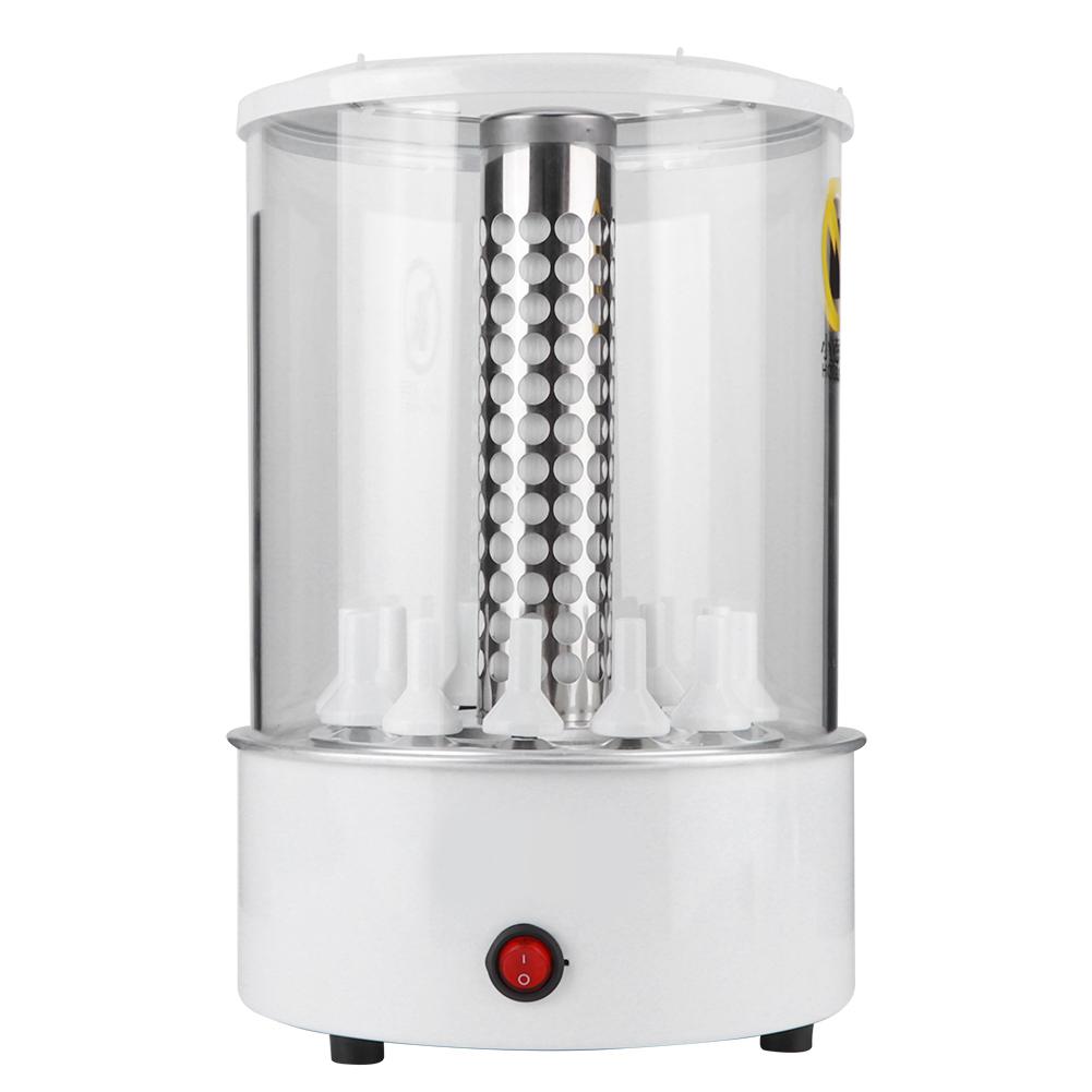 Electric Barbecue Grill Household Infrared Fast Rotating Oven with AntiScald Gloves (White )