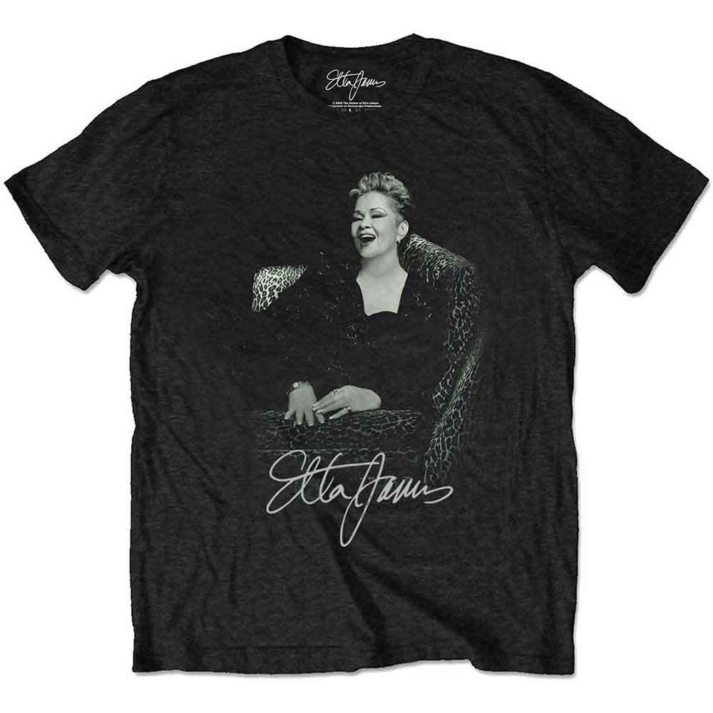 Etta James Unisex Tshirt Etta Seated (Xlarge)