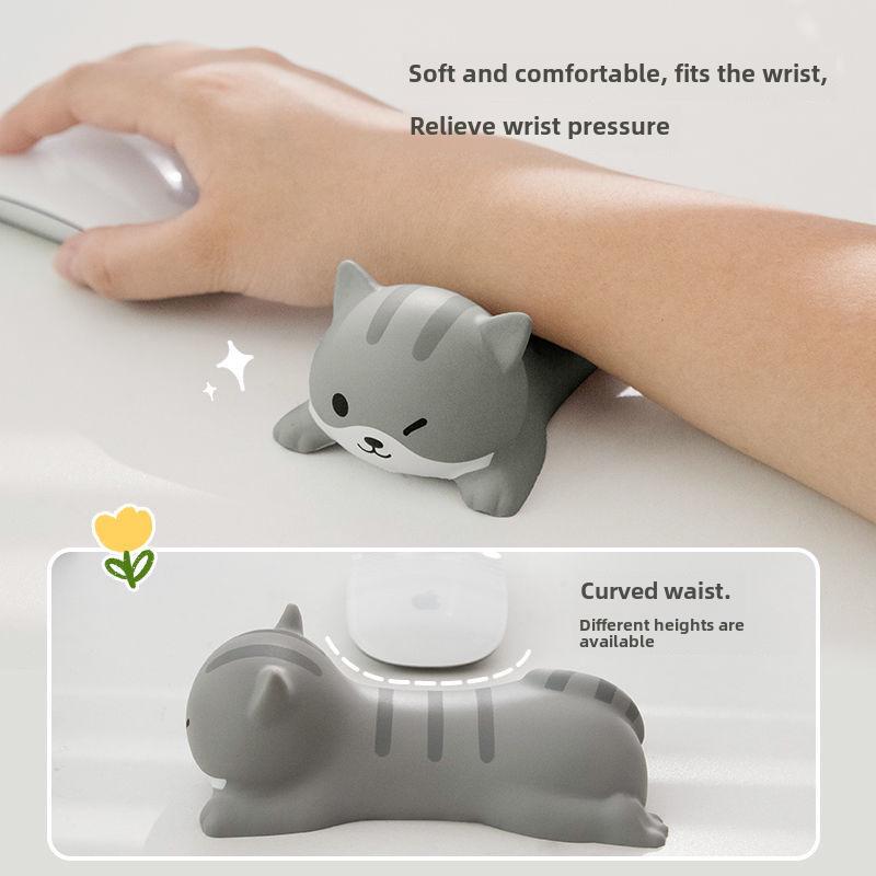 Милая мультяшная подушка для поддержки запястья мыши и клавиатуры для офиса